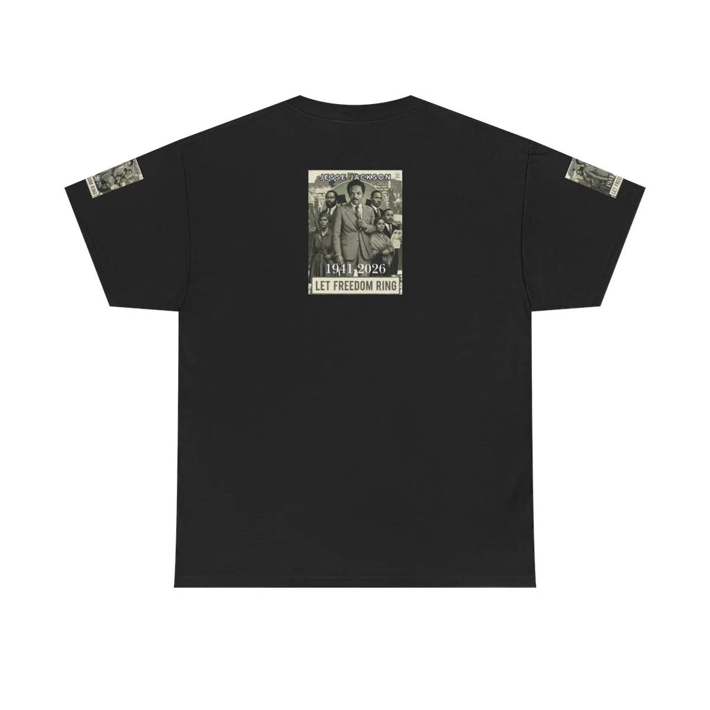 Jesse Jackson Legendary Hero Designer Deluxe Unisex Heavy Cotton Tee by GT