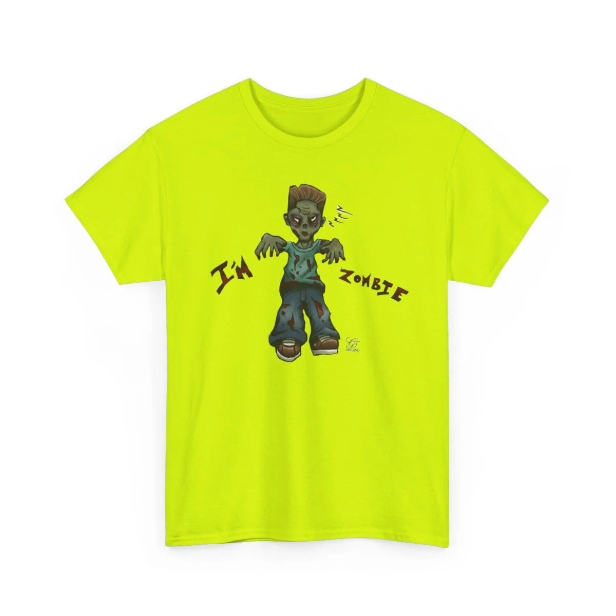 Im a Zombie Urban Toon Unisex style Heavy Cotton Tee BY GT ARTLAND