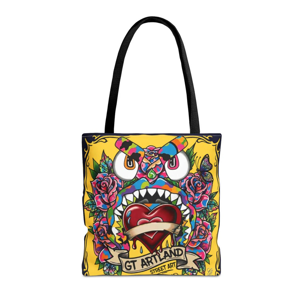 Colorful Gape Tattoo Monster Heart Tote Bag Designer Lucky Gold Edition |