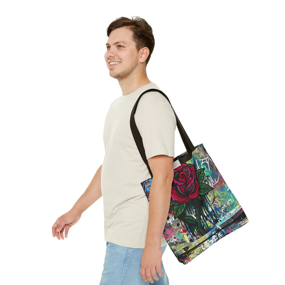 Dripping Heart Graffiti Swag Love Drip Designer Tattoo Rose Splash Tote Bag