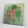 Horse St Patrick Designer Irish Abstract Canvas Wrap by GT Artland