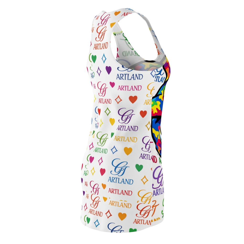 Colorful Urban Swag Killa Shark GT High Fashion Designer Dress | Racerback by