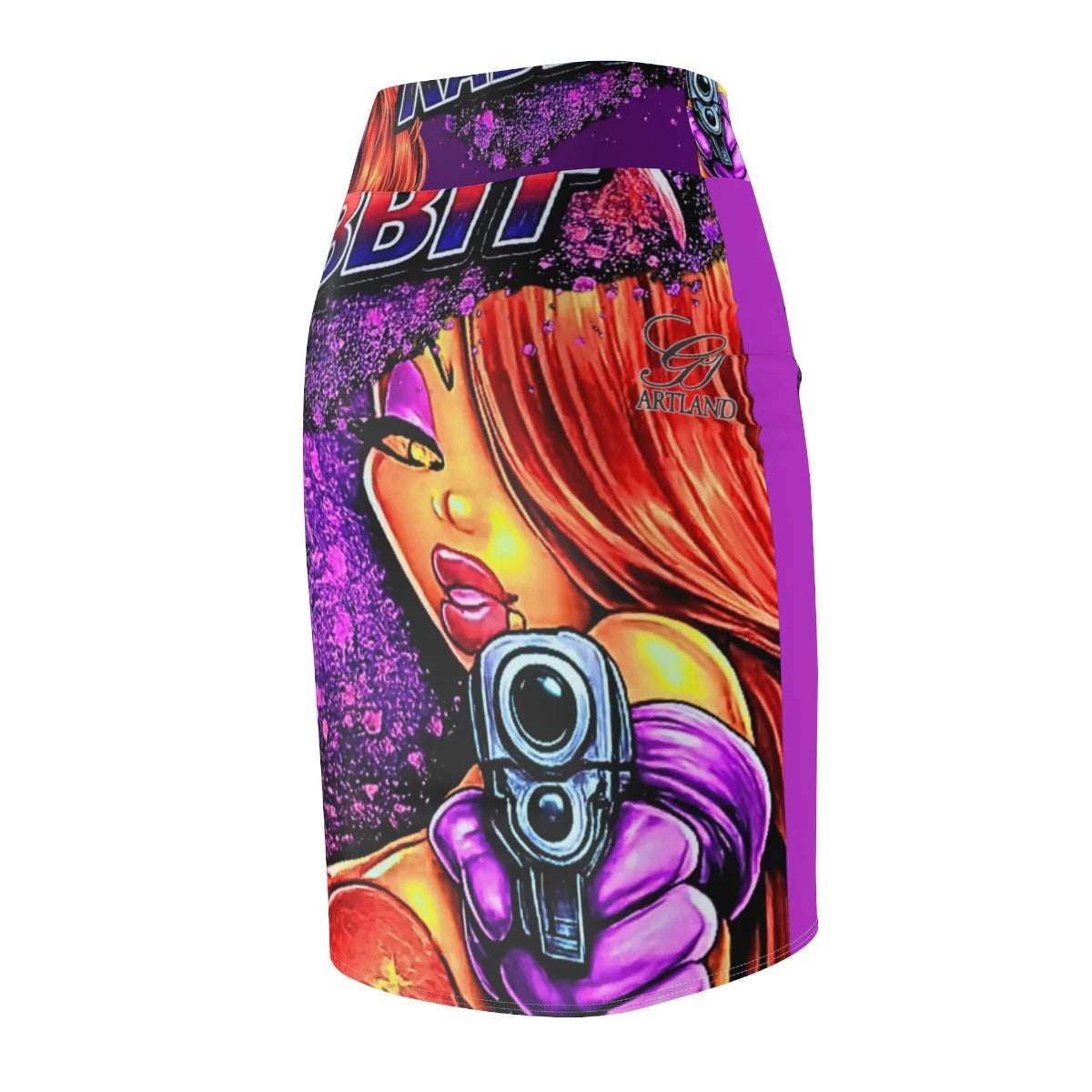 Rabbit Vixen Designer Fashion Women's Pencil Skirt by GT Artland