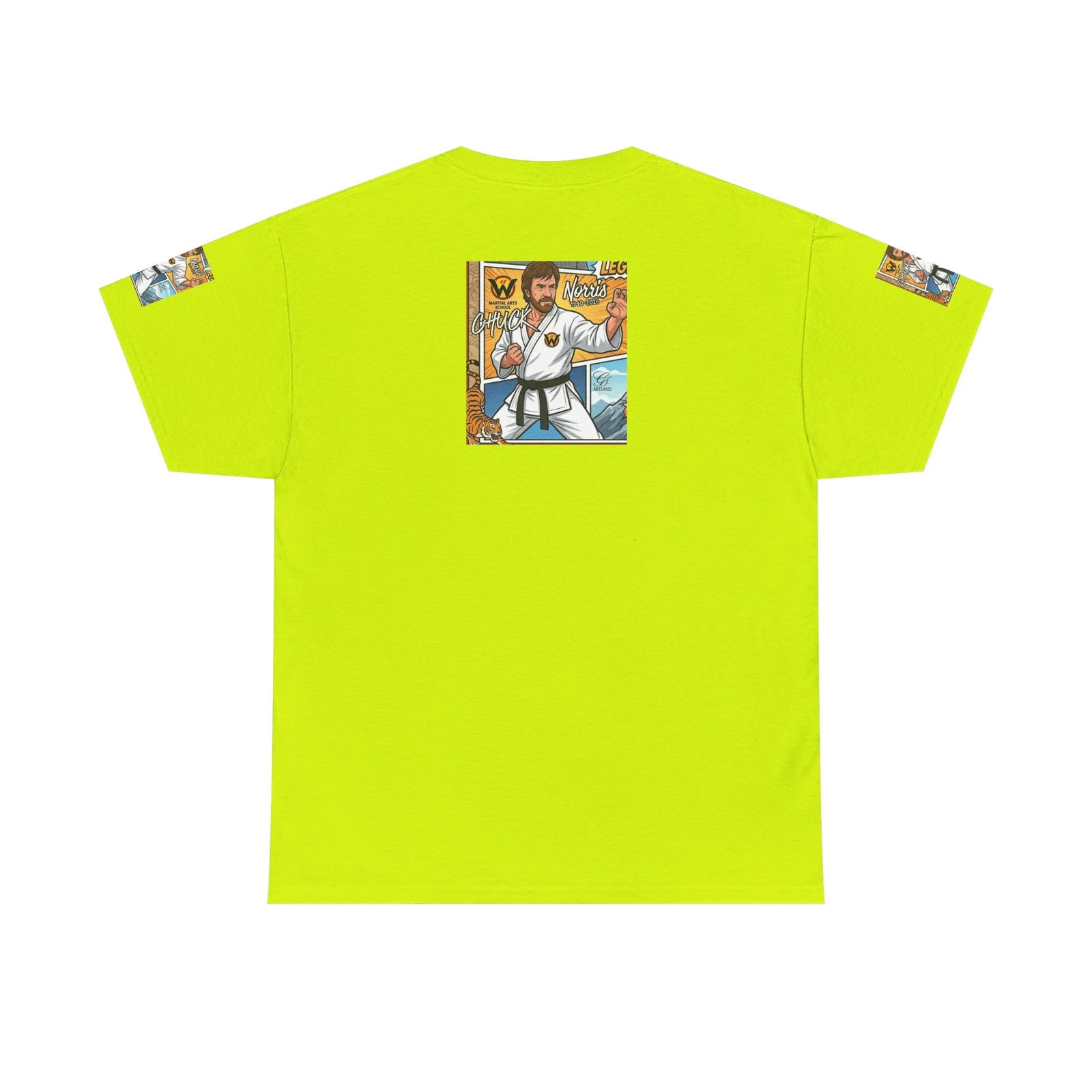 Chuck Norris Legend Karate Master Illustration Tee | Martial Arts Graphic
