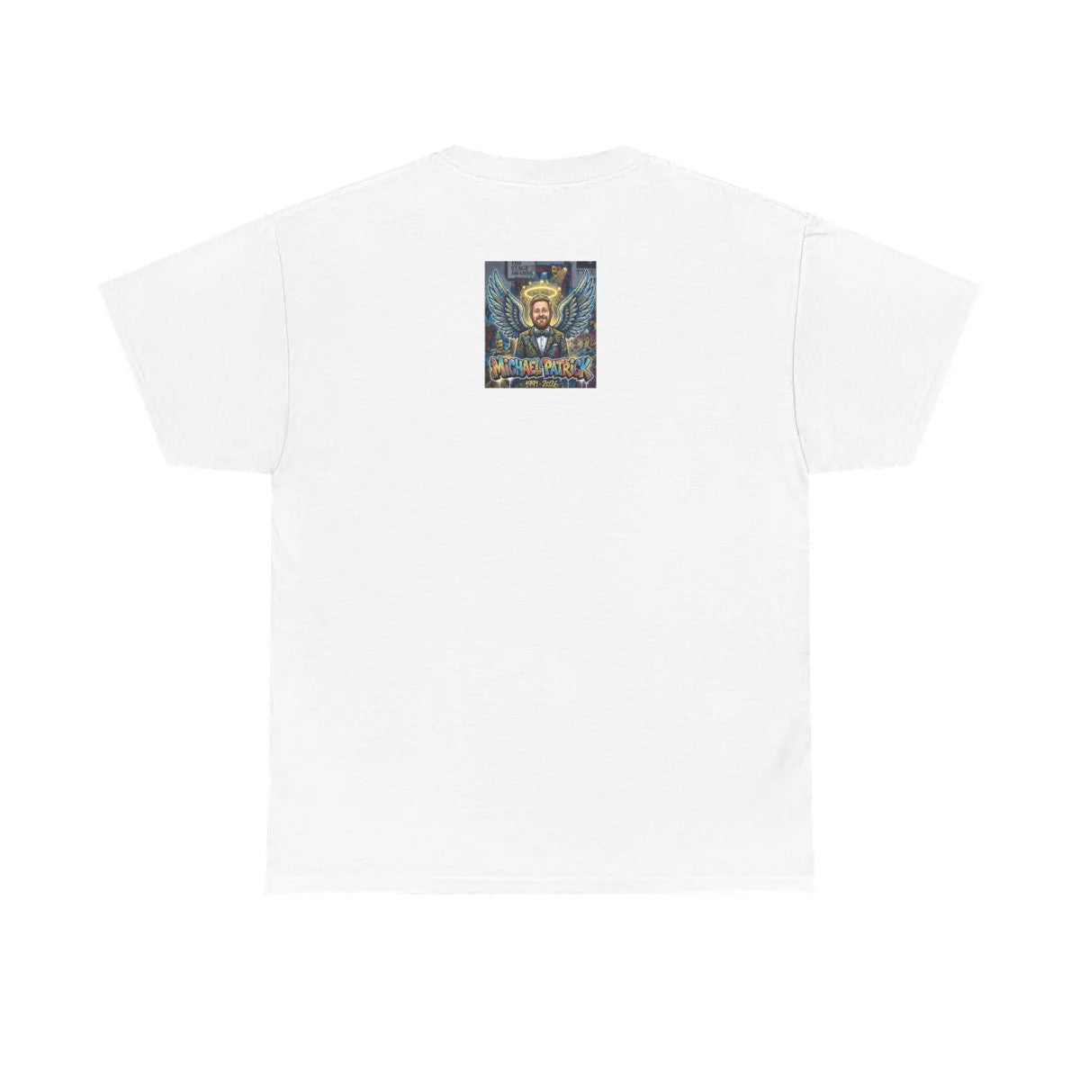 Michael Patrick Tribute Urban Angel Style Designer Unisex Heavy Cotton Tee by