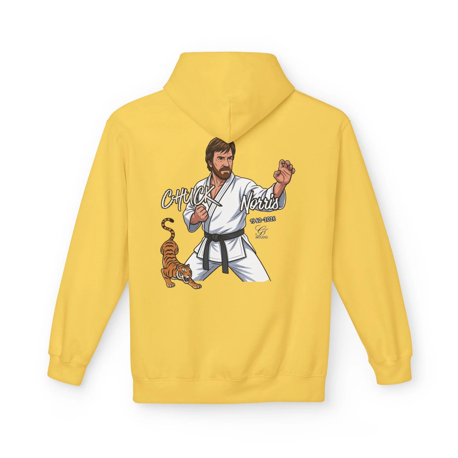 Chuck Norris Karate Hoodie | Martial Arts, Tiger Illustration by GT Artland