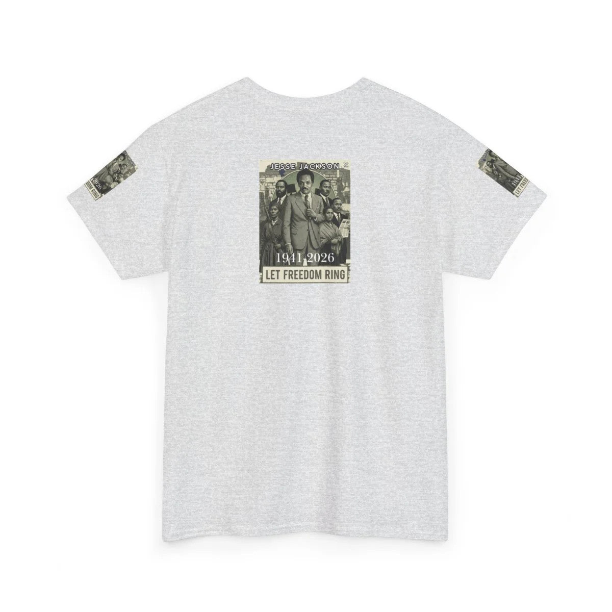 Jesse Jackson Legendary Hero Designer Deluxe Unisex Heavy Cotton Tee by GT