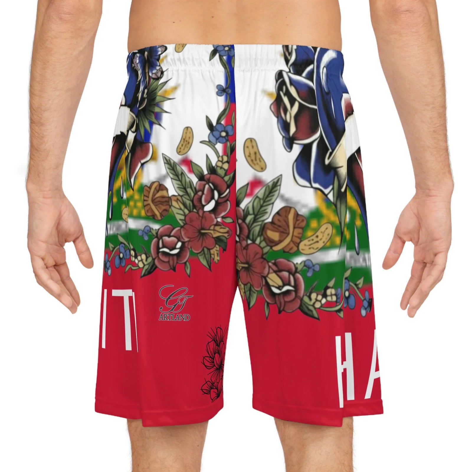 Haitian Pride Basketball Shorts | Print by GT Artland