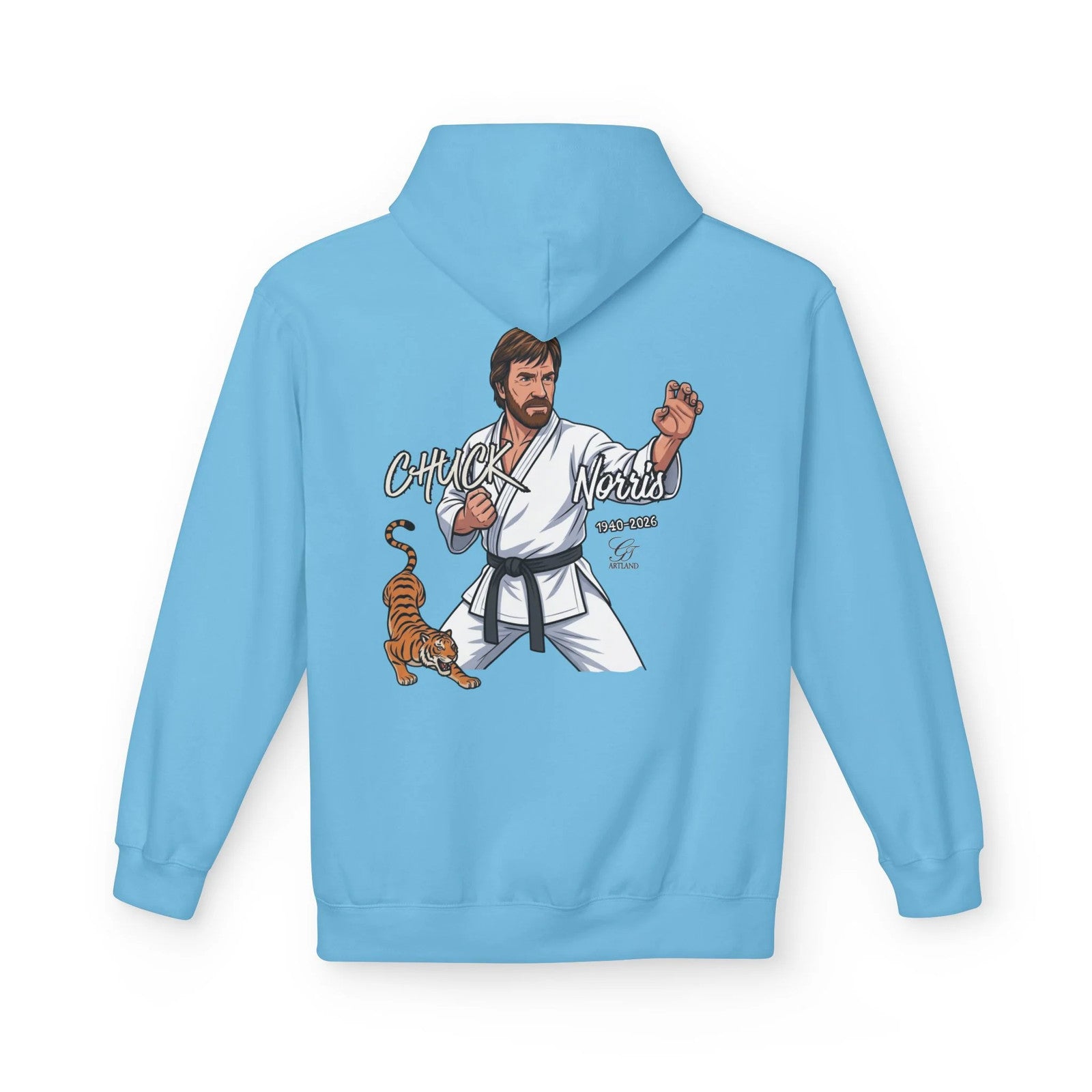Chuck Norris Karate Hoodie | Martial Arts, Tiger Illustration by GT Artland