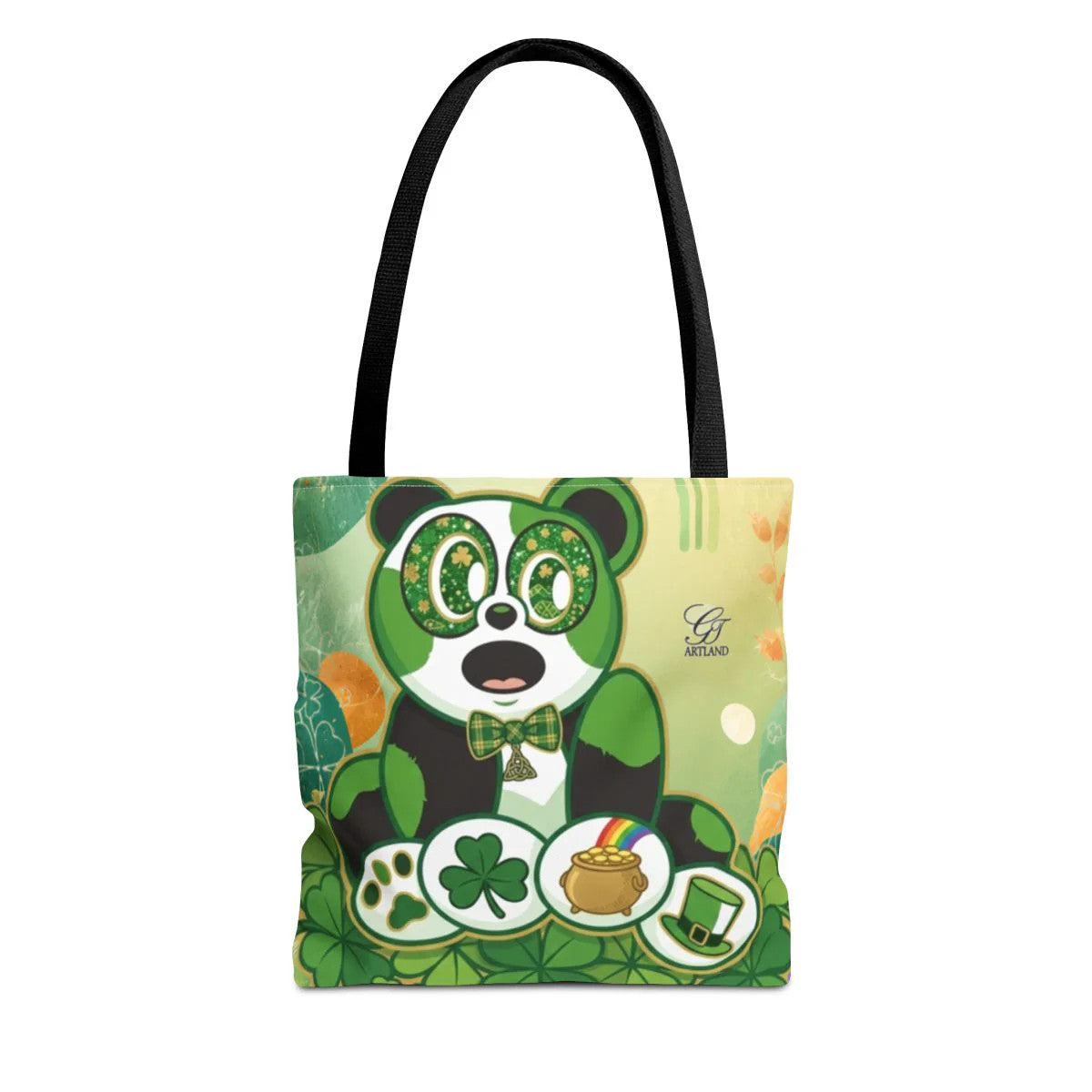 Irish Panda Urban Swag Designer Tote Bag by GT Artland