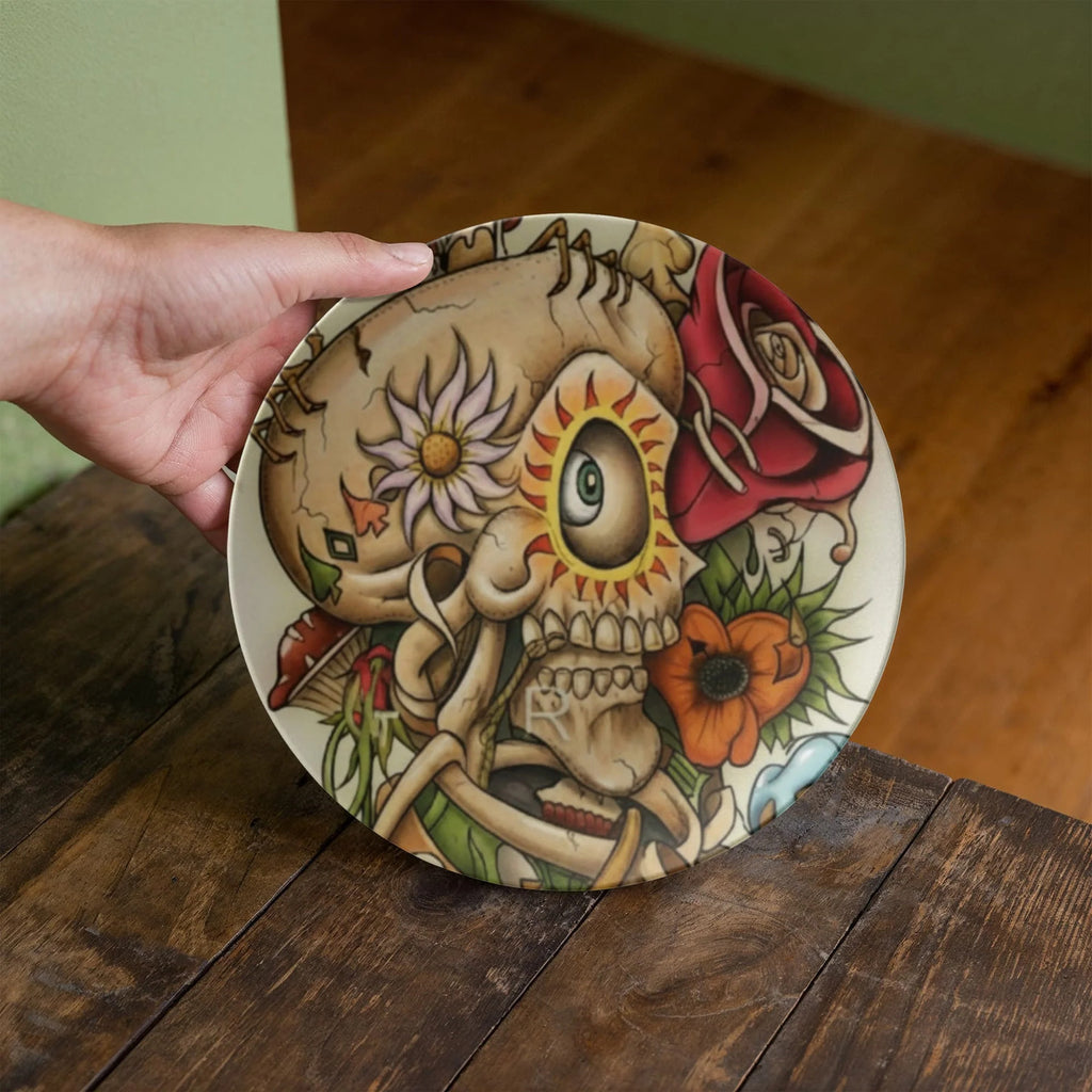 Sugar Skull Vintage Classic 10” Plate by GT Artland