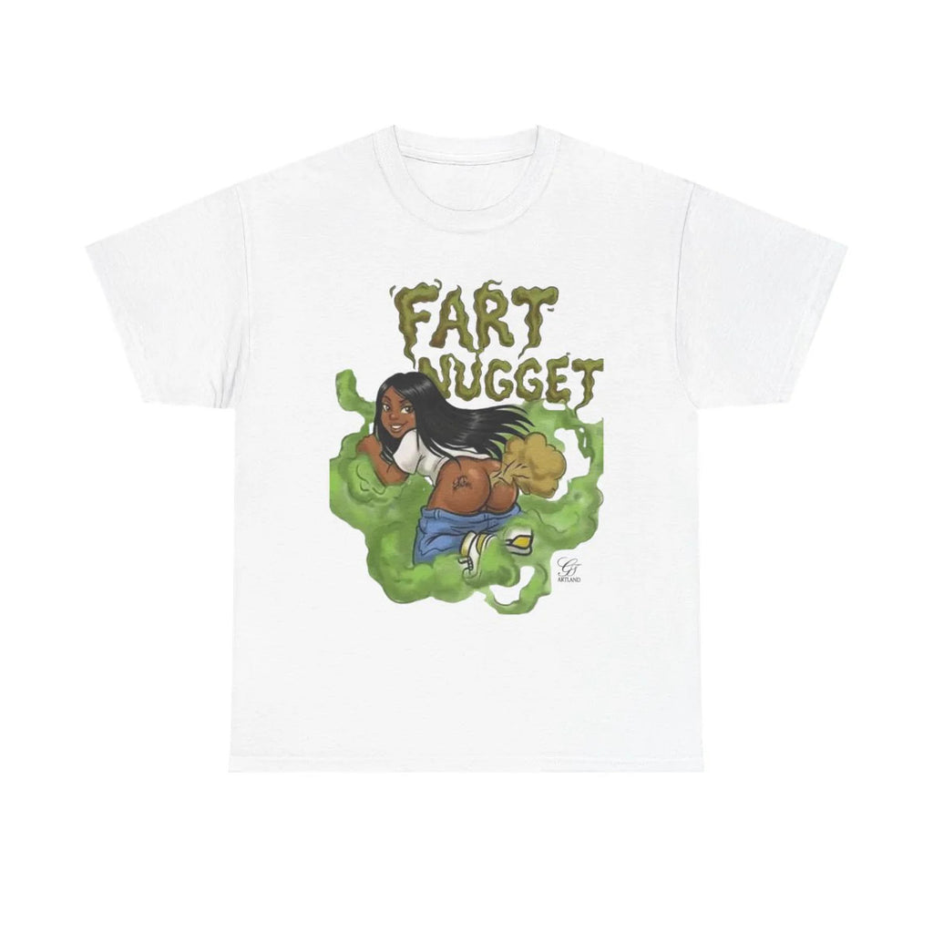 Fart Nugget Ebony Girl Unisex Heavy Cotton Tee by GT Artland