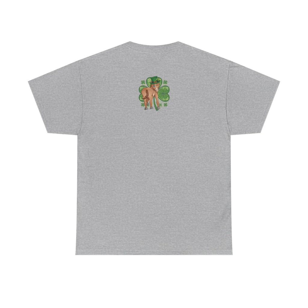 Year Of The Horse St Patricks Shamrock Theme Unisex Heavy Cotton Tee BY GT