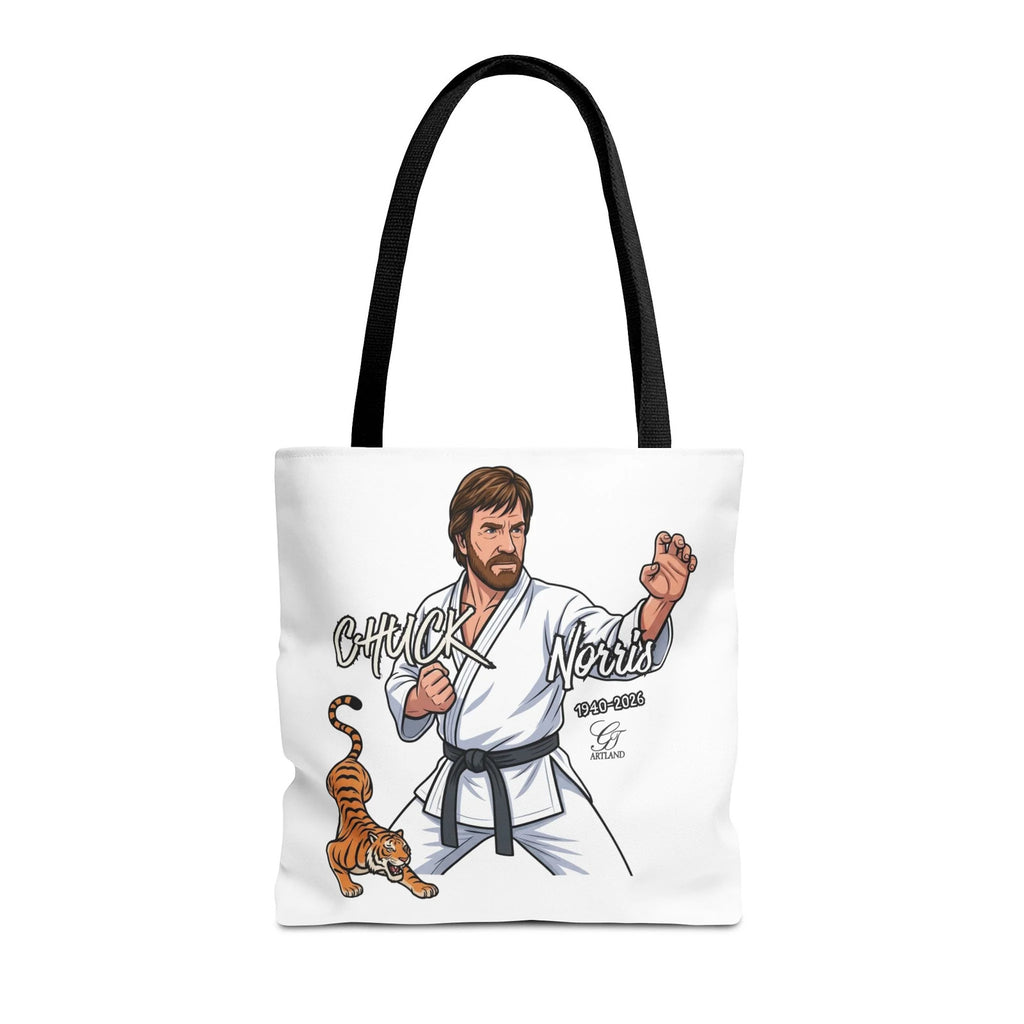 Chuck Norris karate pose Tote Bag | martial arts tiger illustration by GT