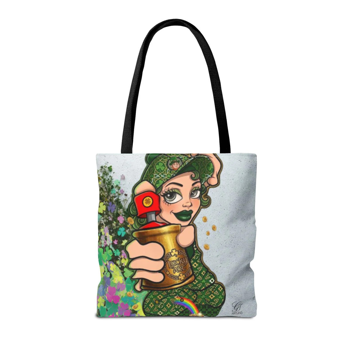 "Lucky Art" Spray Can Vanilla Girl St Patrick Graffiti Splash Theme Designer