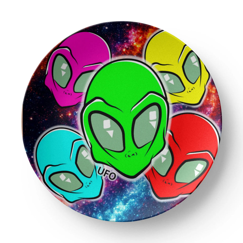 UFO Alien Rainbow Mesh 10” Plate by GT Artland