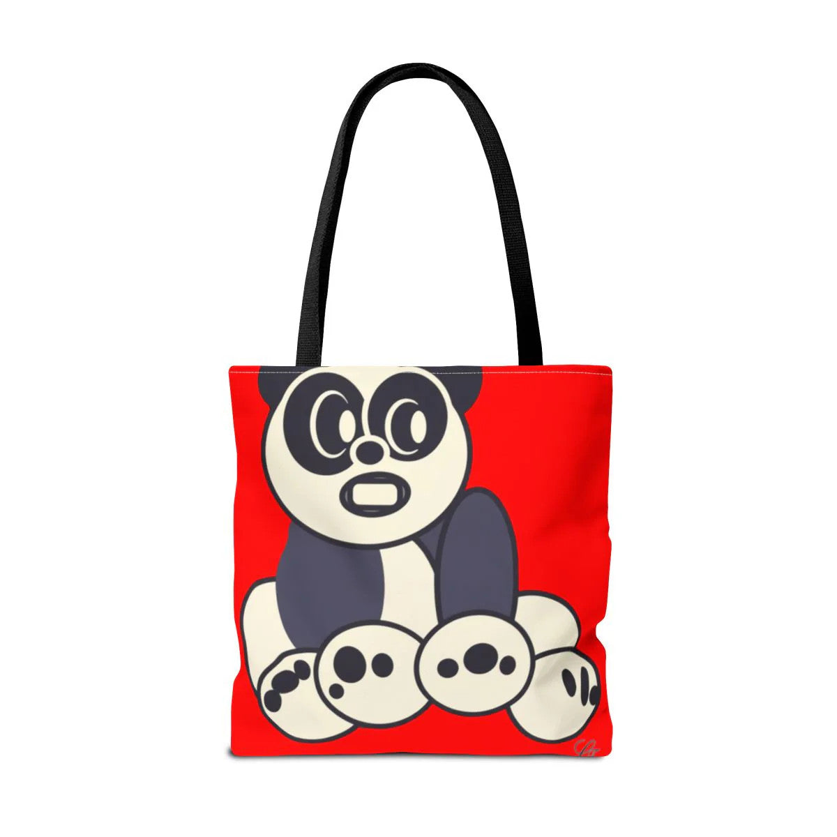 Urban Panda GT Red dye Designer Tote Bag Designer | All-Over Print by GT Artland