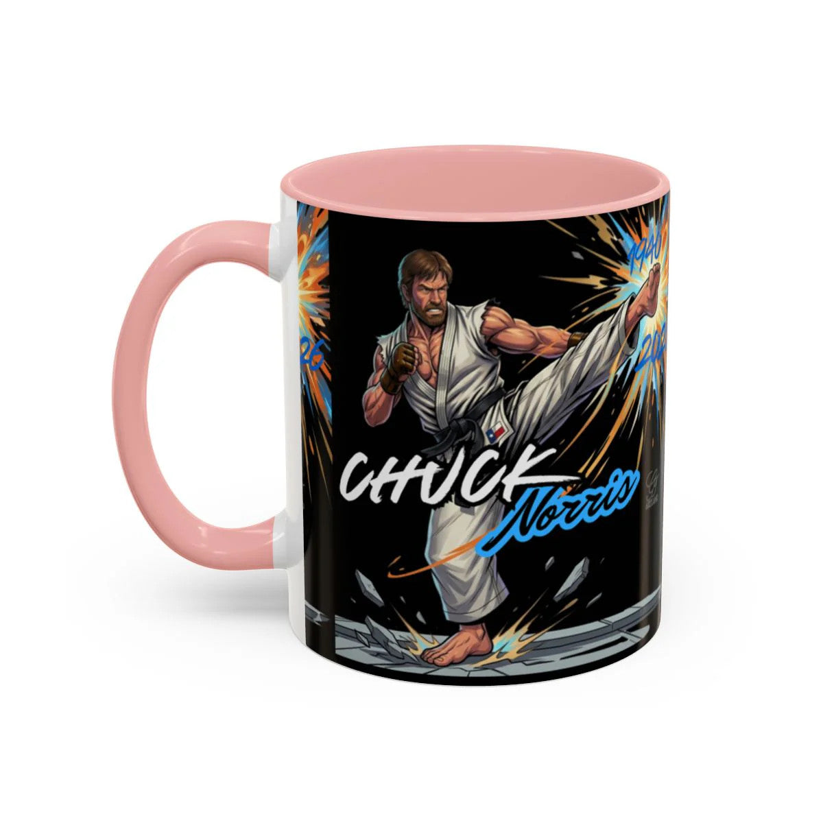 Chuck Norris Kick Poster Accent Coffee Mug (11, 15oz) by GT artland