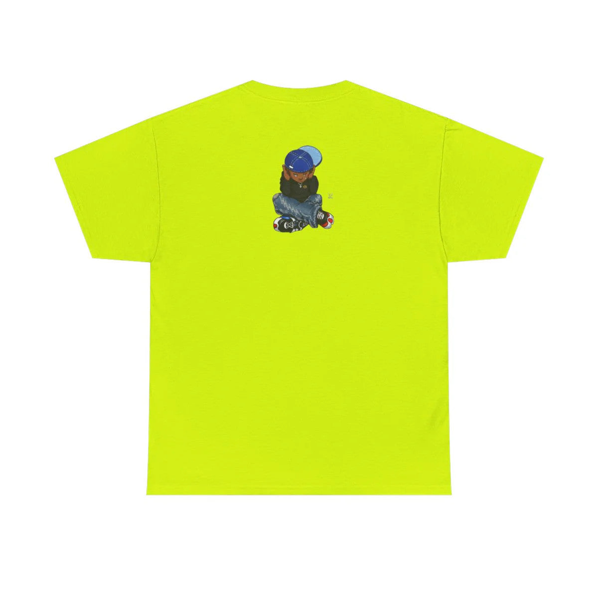 Ebony Sad Boy Crying Urban Toon Unisex style Heavy Cotton Tee BY GT ARTLAND