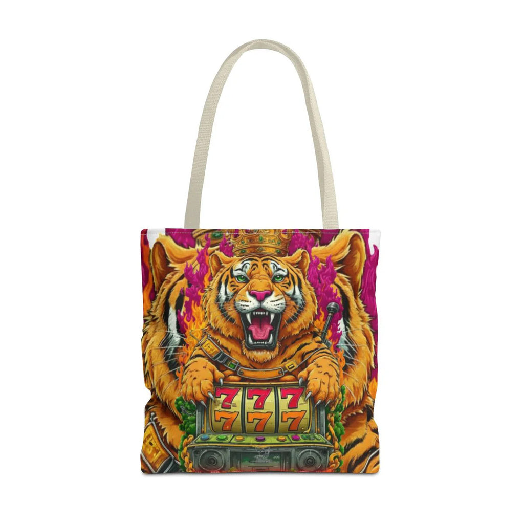 Tiger Spirit "Jackpot" Lucky Edition Casino Style HD Tote Bag Designer |