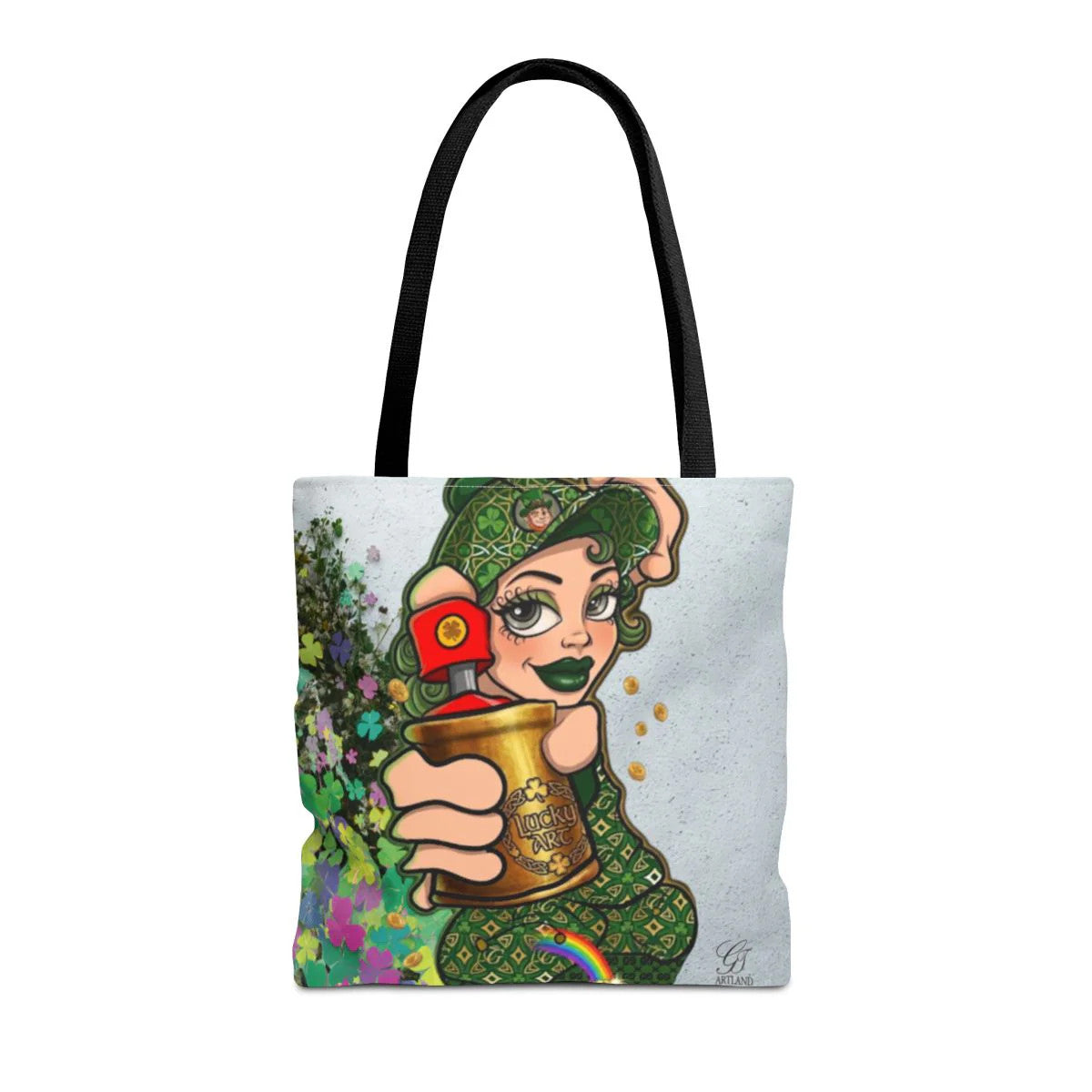 "Lucky Art" Spray Can Vanilla Girl St Patrick Graffiti Splash Theme Designer
