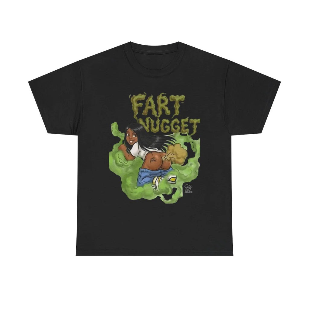 Fart Nugget Ebony Girl Unisex Heavy Cotton Tee by GT Artland
