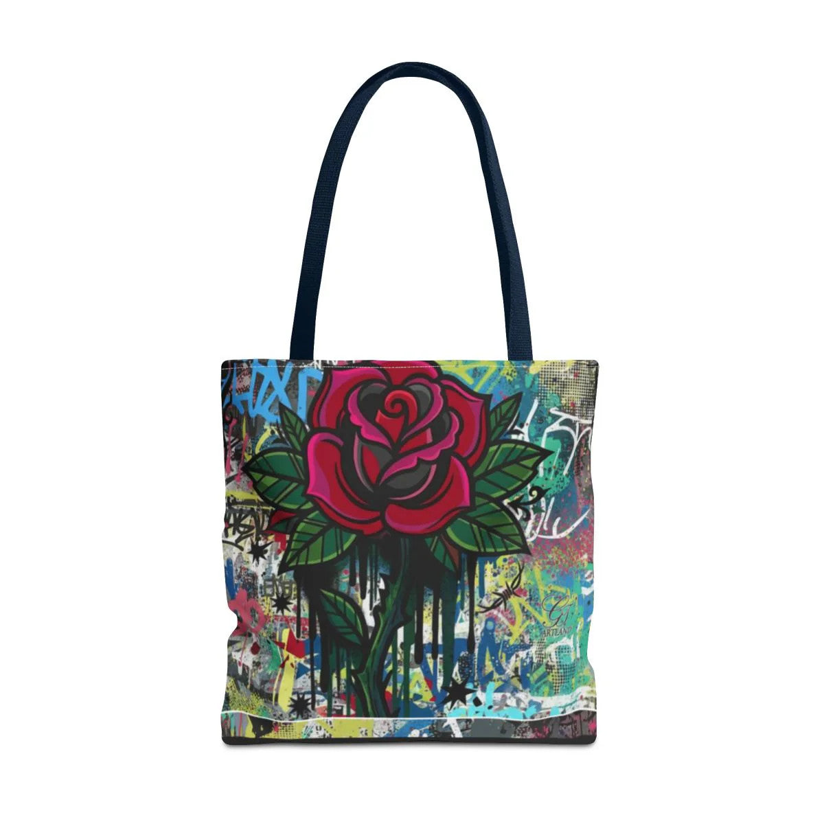 Dripping Heart Graffiti Swag Love Drip Designer Tattoo Rose Splash Tote Bag