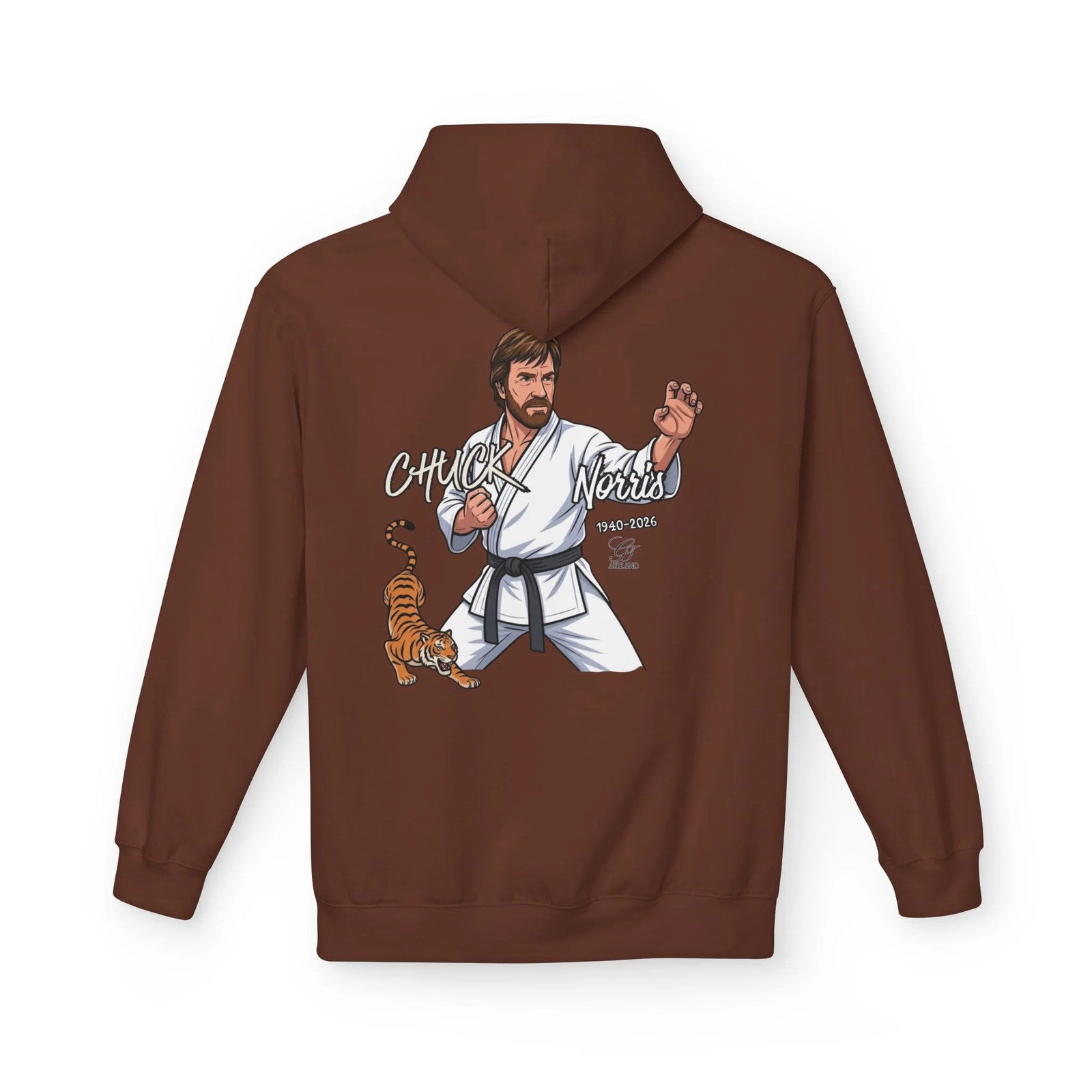 Chuck Norris Karate Hoodie | Martial Arts, Tiger Illustration by GT Artland