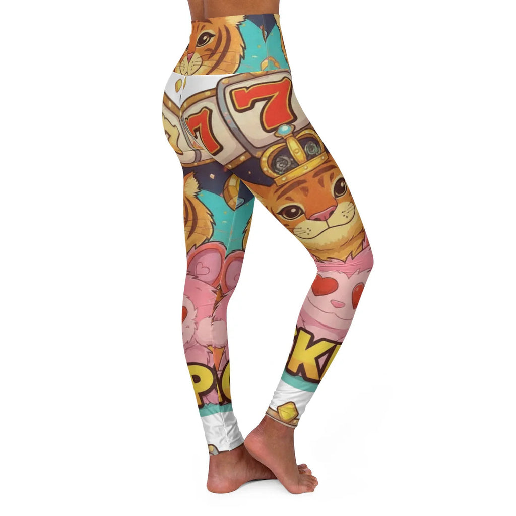 Tiger 777 High Rolla Urban Swag High Waisted Yoga Leggings by GT Artland