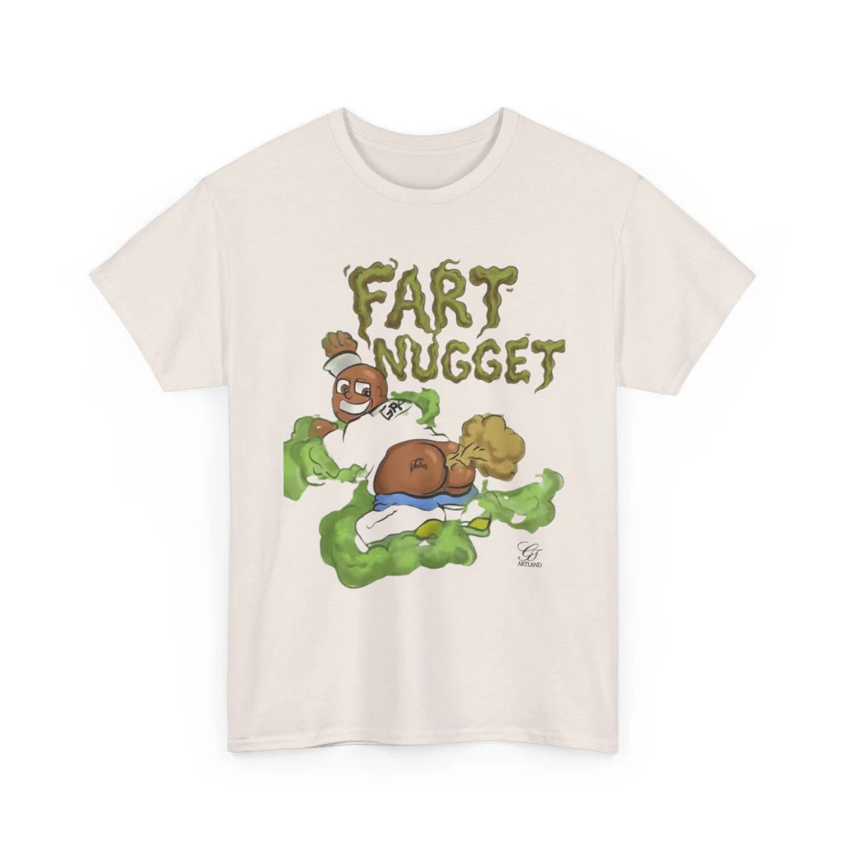 Fart Nugget Ebony Edition Unisex Heavy Cotton Tee by GT Artland