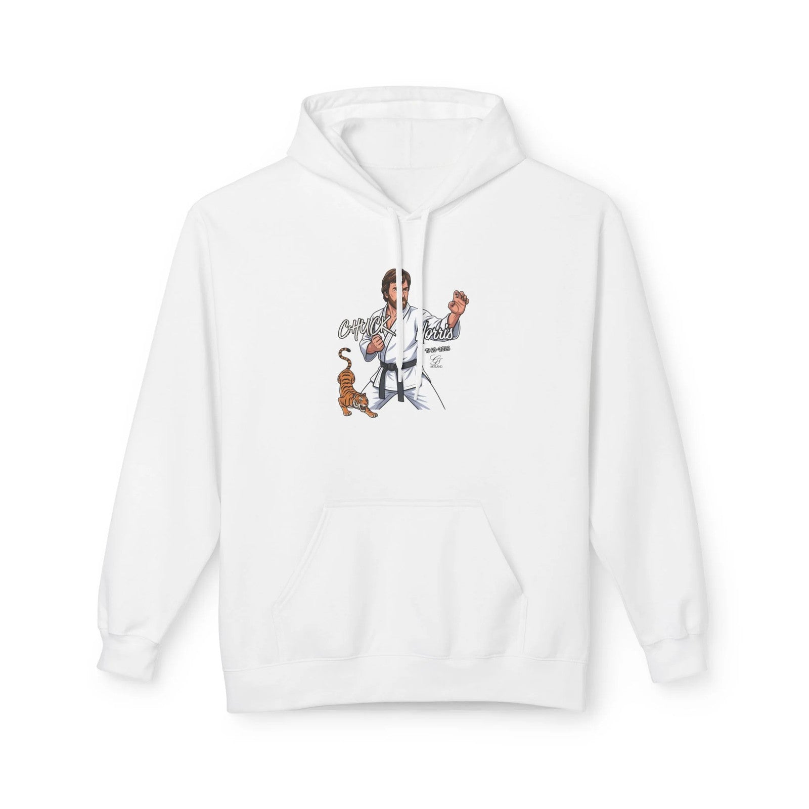 Chuck Norris Karate Hoodie | Martial Arts, Tiger Illustration by GT Artland