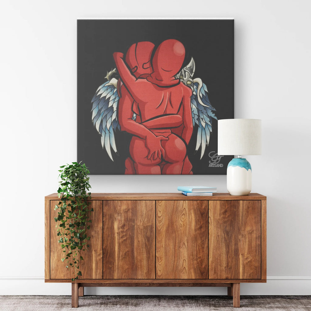 Goon Love Angelic Lover Canvas Wrap by GT Artland