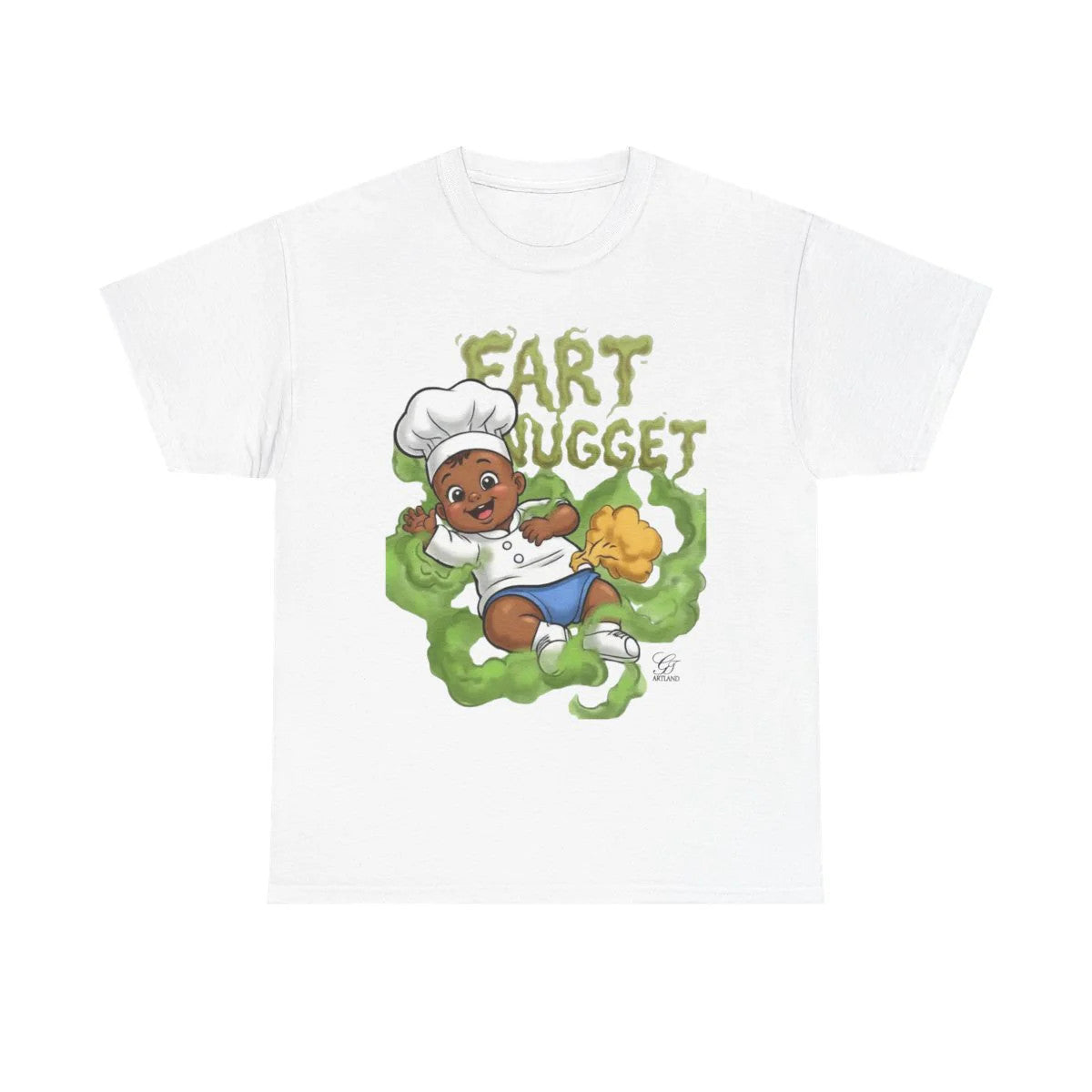 Fart Nugget Baby Unisex Heavy Cotton Tee by GT Artland