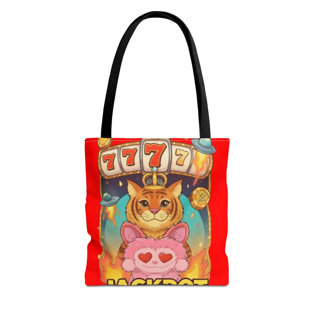 Jackpot "777" Tiger Bubu Casino Style HD Tote Bag Designer | All-Over Print by