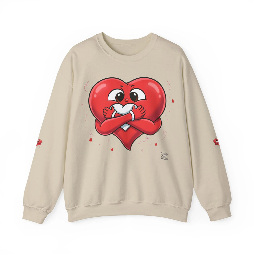 Cute Heart Holding Heart Unisex Heavy Blend™ Crewneck Sweatshirt by GT Artland