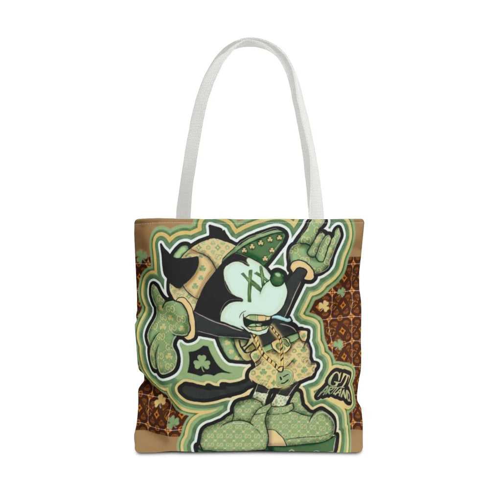 Shamrock "Lucky Art" Irish Designer mouse st patricks mickey Tote Bag by GT