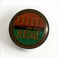 Proud of My Heritage Africa Continent Shape African Button Pins (8)