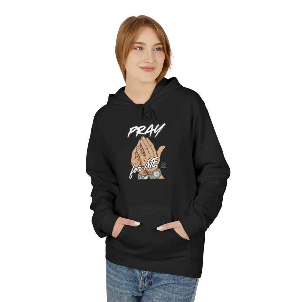 Pray For Me Elite Designer Unisex Midweight Softstyle Fleece Hoodie by GT