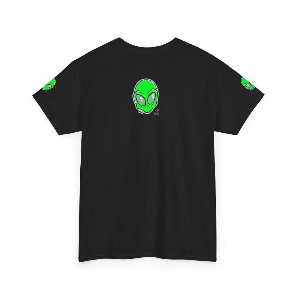 UFO GT Lime Green Orginal Design Graphic T Shirt by GT Artland