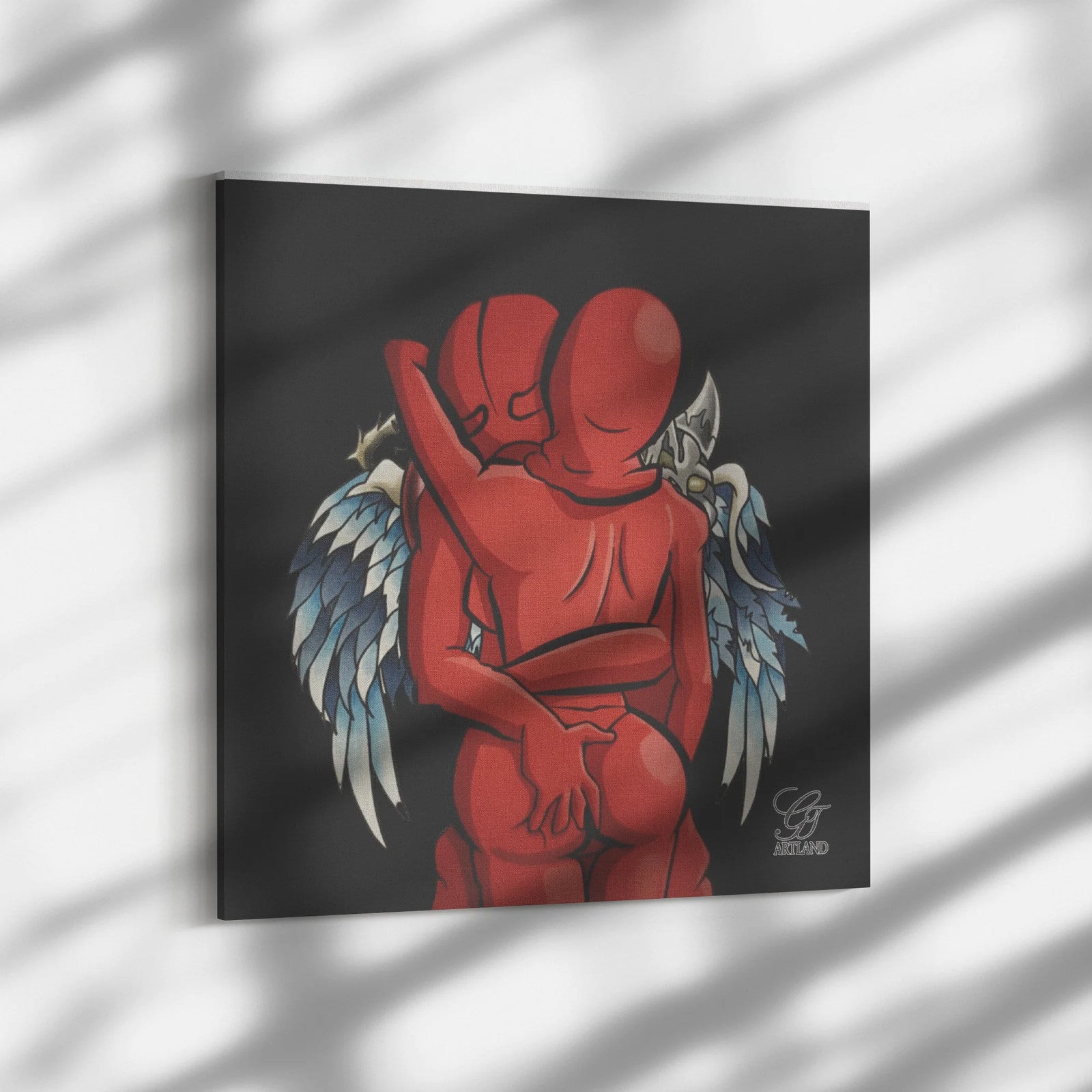 Goon Love Angelic Lover Canvas Wrap by GT Artland