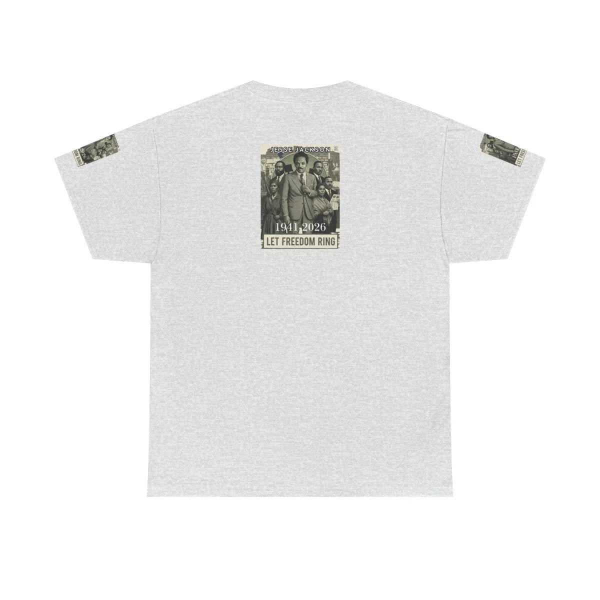 Jesse Jackson Legendary Hero Designer Deluxe Unisex Heavy Cotton Tee by GT