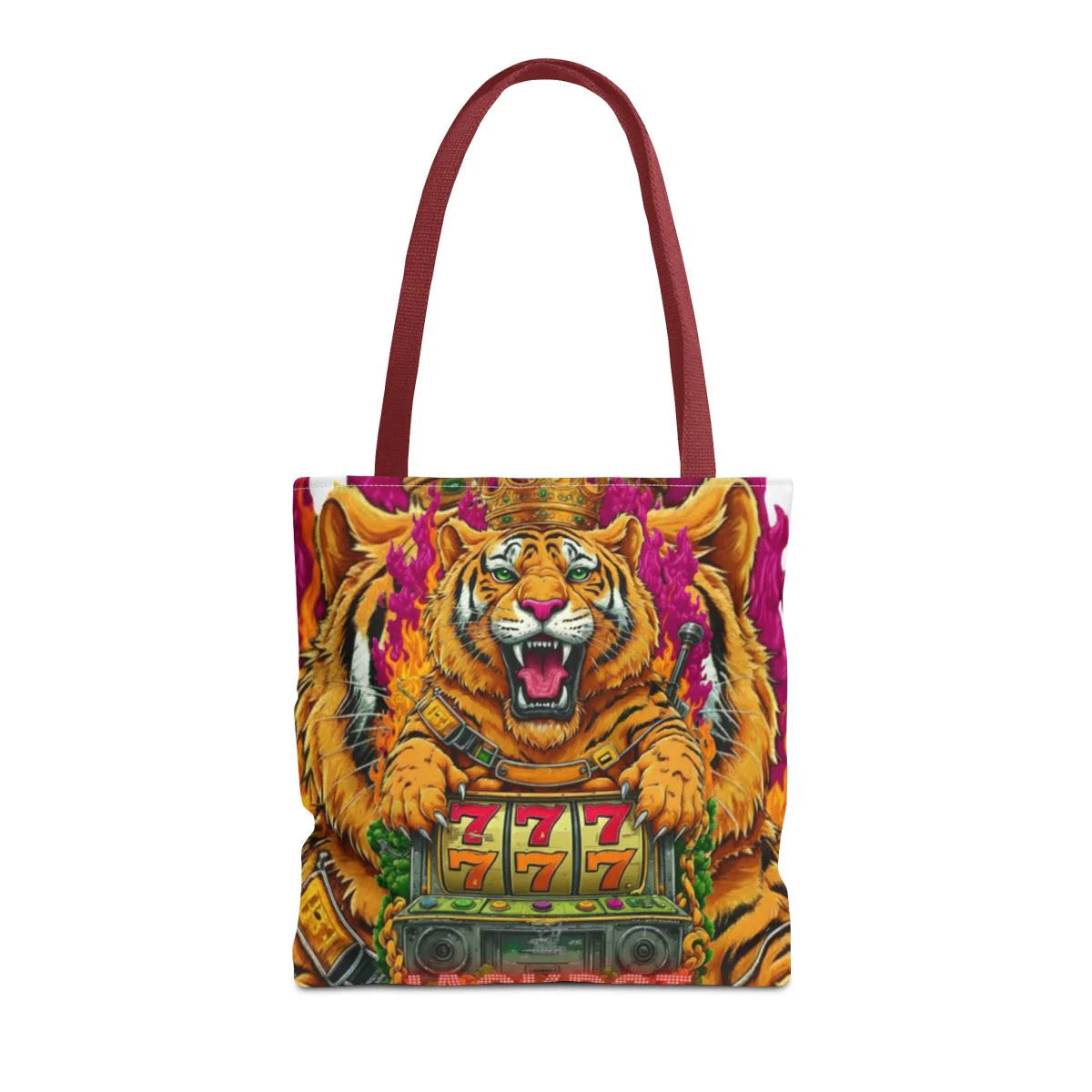 Tiger Spirit "Jackpot" Lucky Edition Casino Style HD Tote Bag Designer |