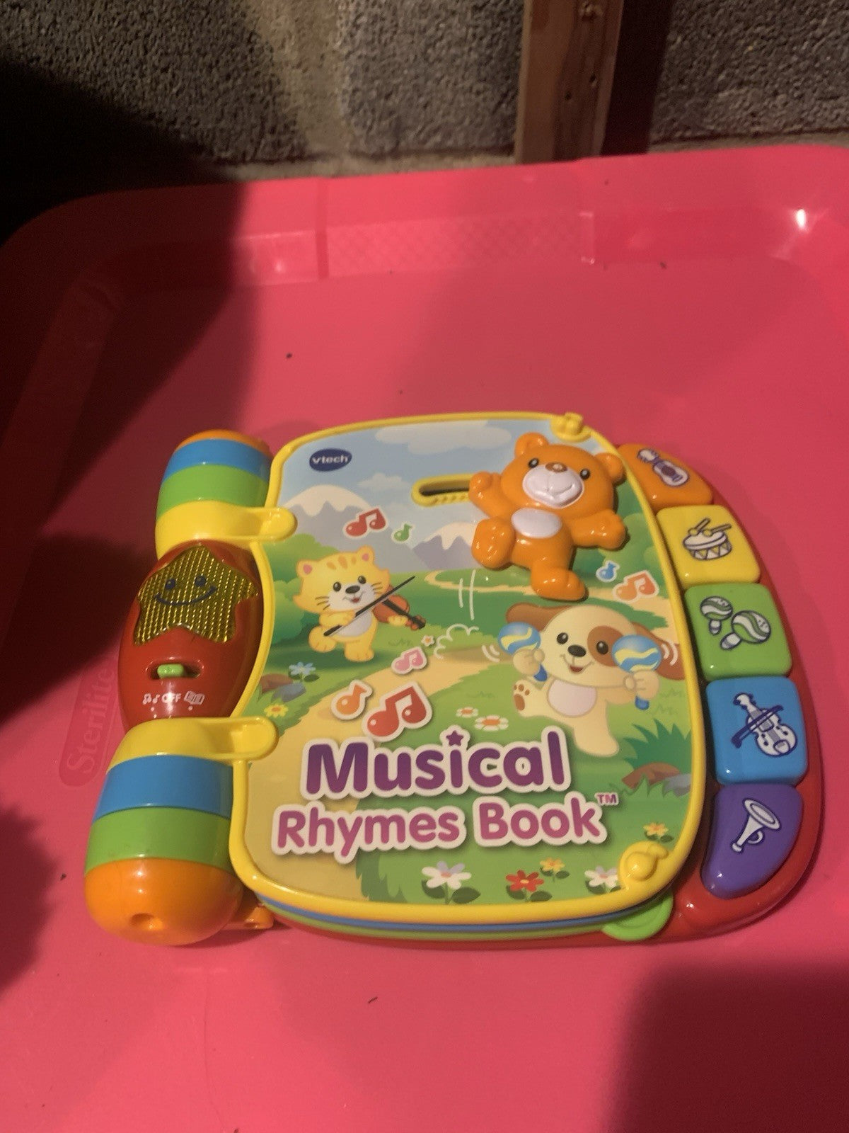VTech Musical Rhymes Book Baby & Toddler Toy Educational Learning Red 6-36 Month