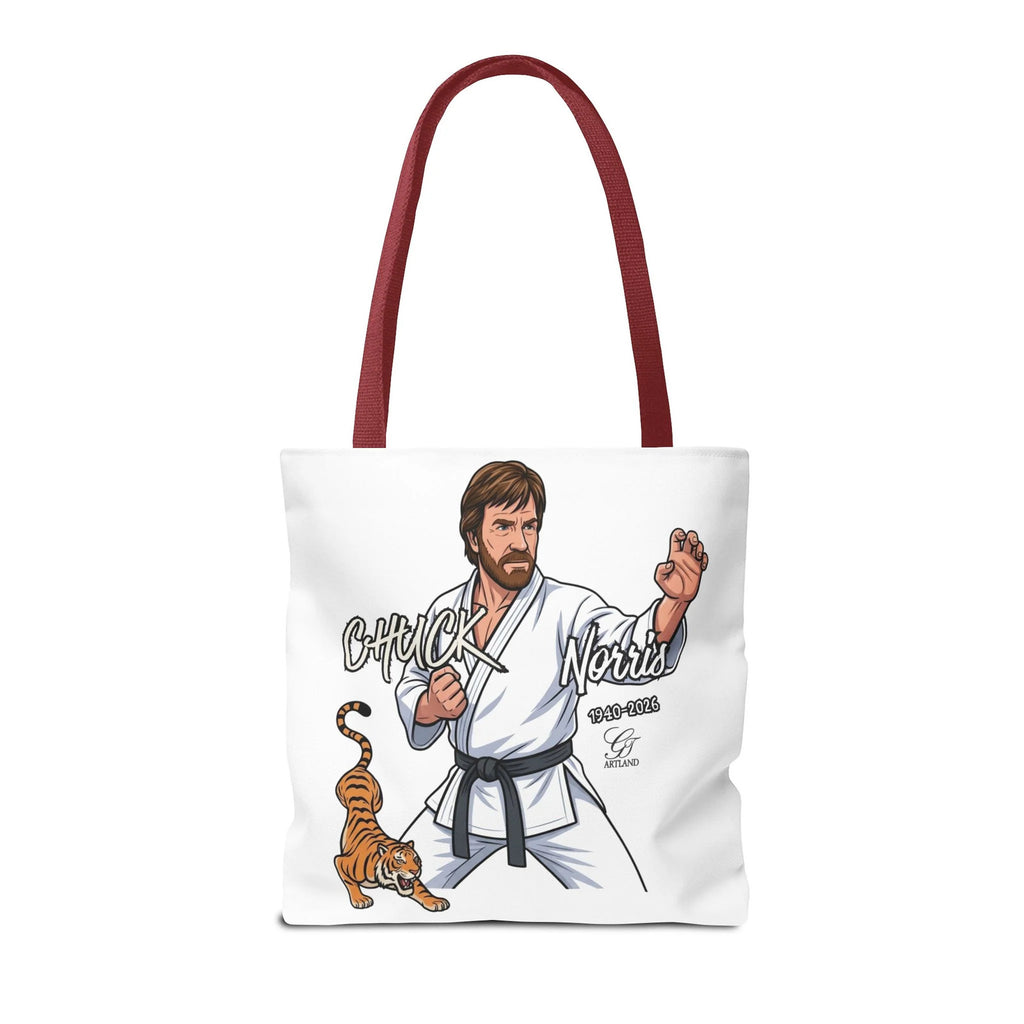 Chuck Norris karate pose Tote Bag | martial arts tiger illustration by GT