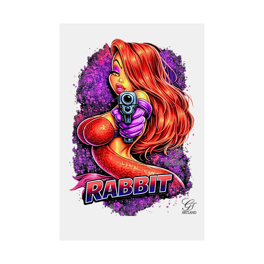 Red-Haired Vixen Rabbit Poster | Matte Vertical Posters by GT Artland