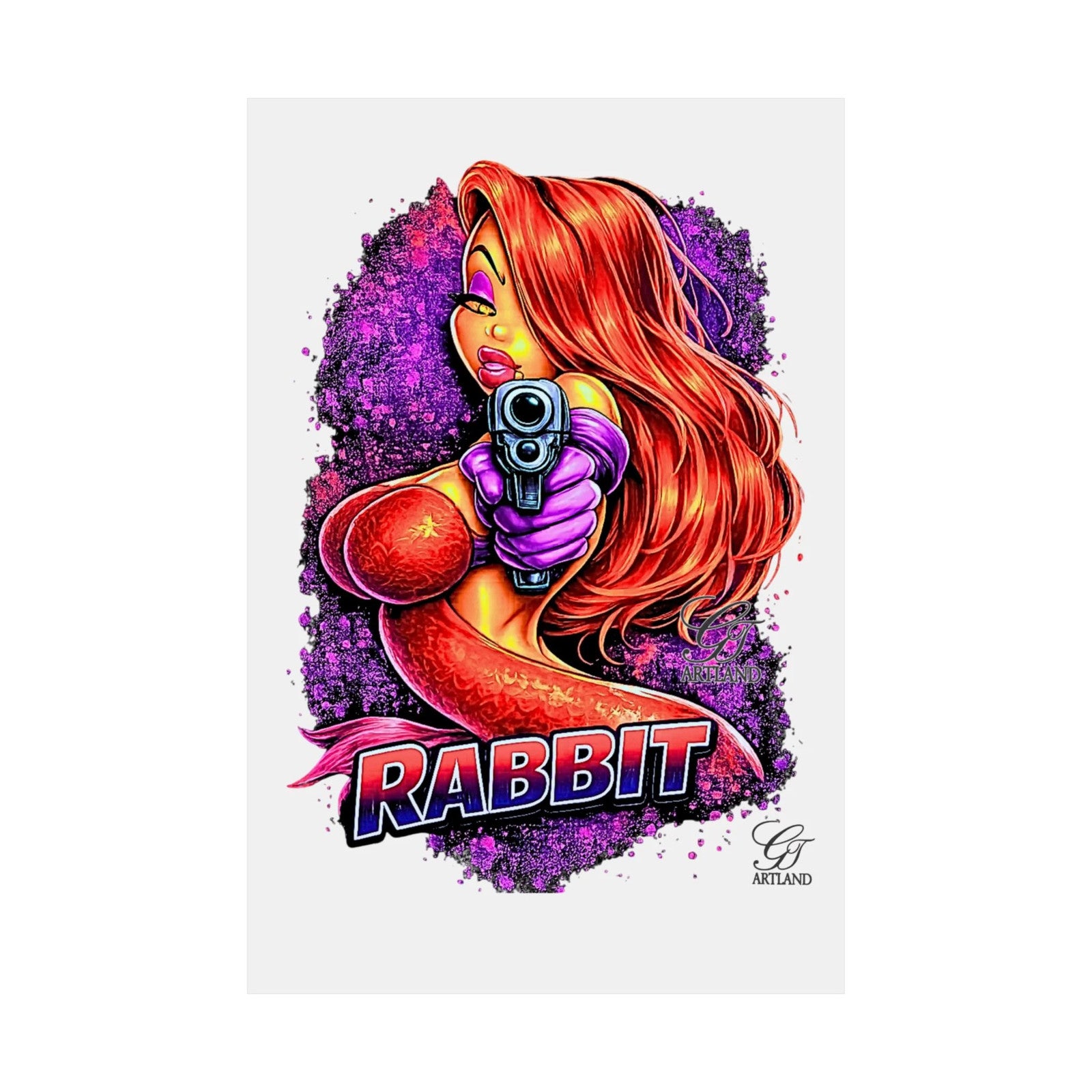 Red-Haired Vixen Rabbit Poster | Matte Vertical Posters by GT Artland