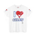 I LOVE Heart GILFS Designer Heart Unisex Heavy Cotton Tee by GT Artland