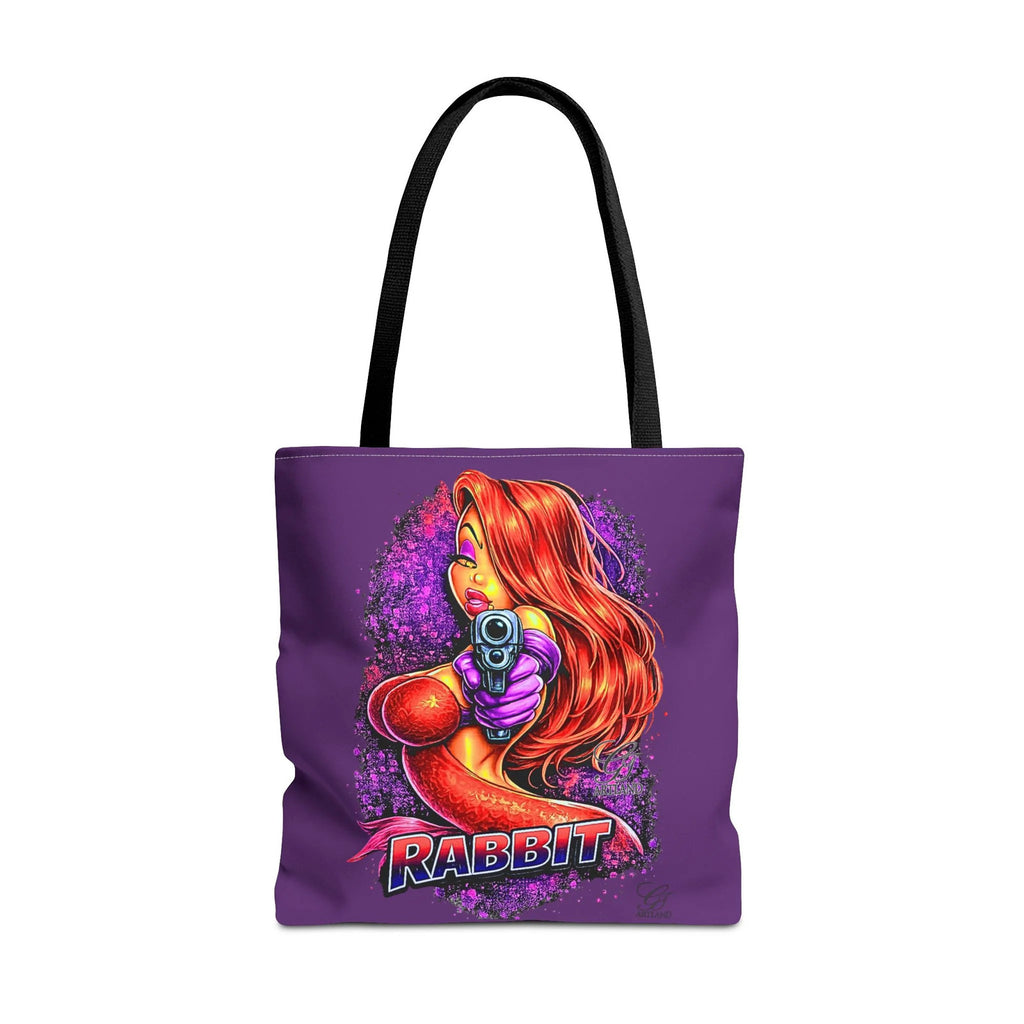 Red-Haired Femme Vixen Rabbit Jess Fatale Illustration Tote Bag | Retro Pinup