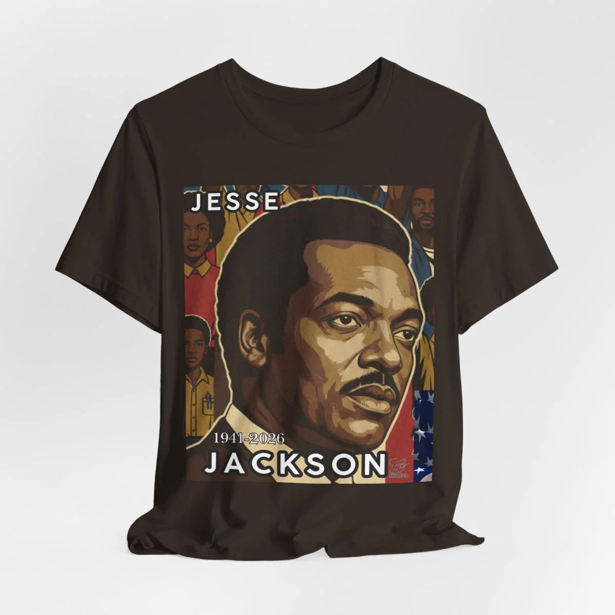 Historical Jesse Jackson Legacy Tribute with Titled 1941-2026 Afro Style Unisex
