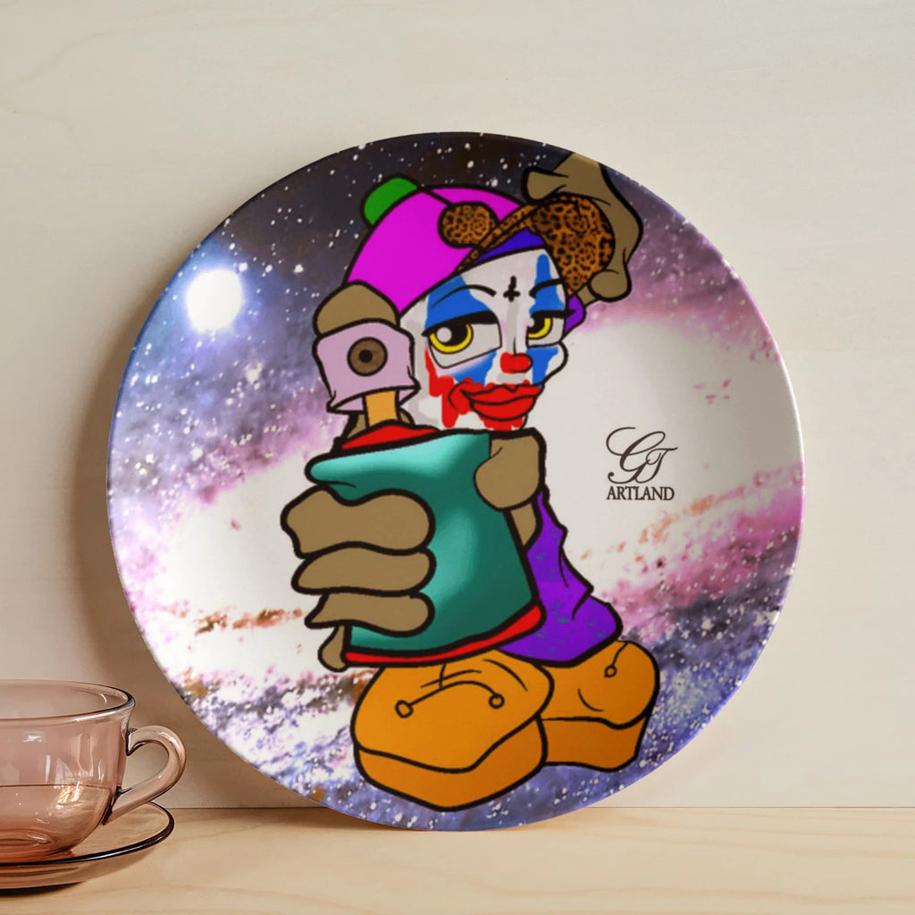 Spray Can Kid #3496 Joker Animal Gleam 10” Plate by GT Artland